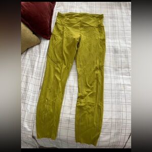 Lululemon Sz 8 Bright Green Leggings